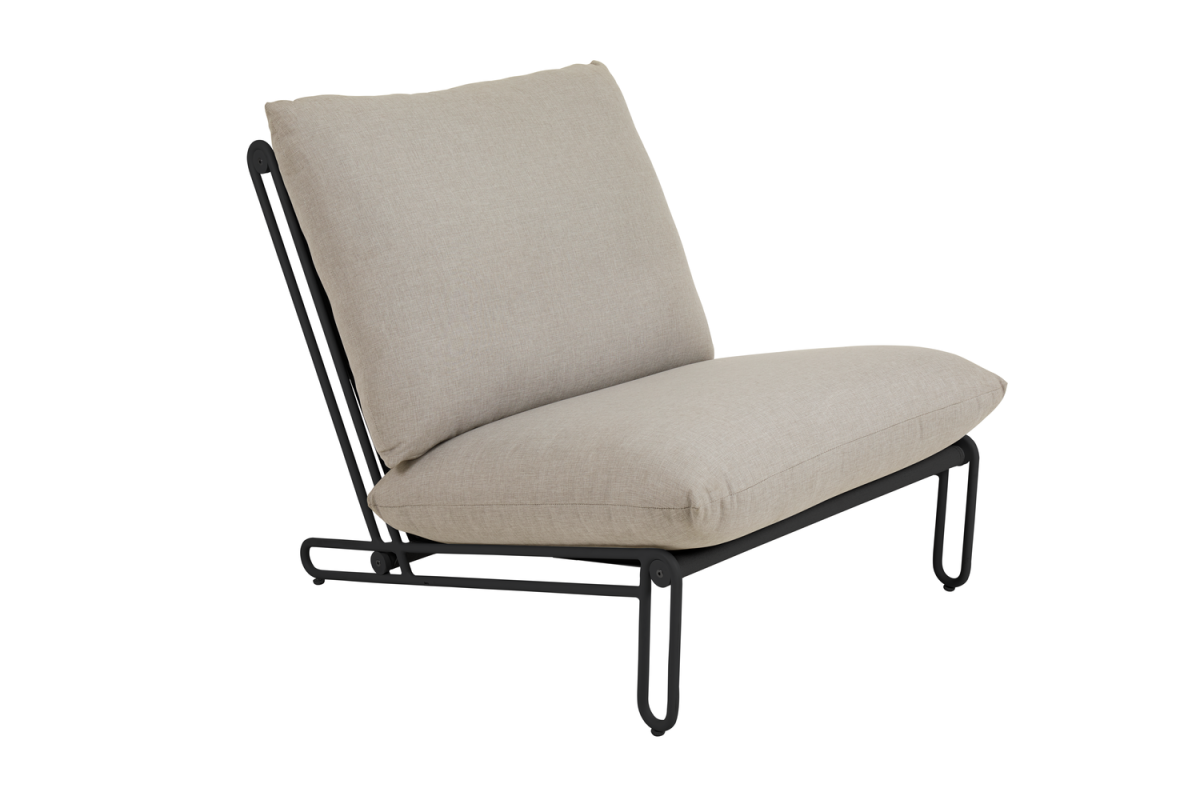 Blixt Loungefåtölj Svart/Clay beige - Bild 2
