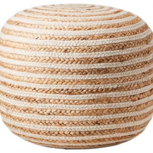 Juni sittpuff natur/elfenben