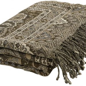 Eroz pläd paisley brown 170x130cm