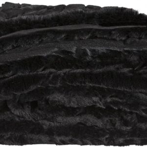 Celine black pläd fuskpäls 150x127cm