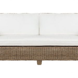Madison rottingsoffa 3-sits grey lacak med dynor