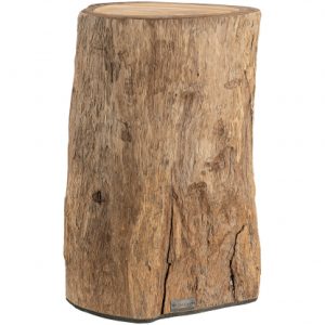 Colorado log sidobord/pall teak hög