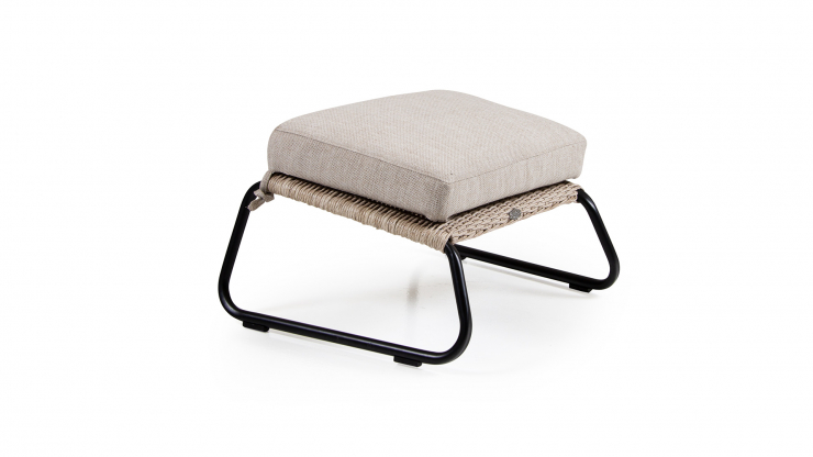 Midway fotpall med dyna beige - Bild 2