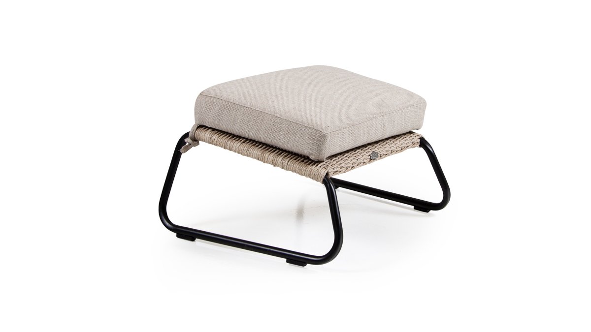 Midway fotpall med dyna beige - Bild 3