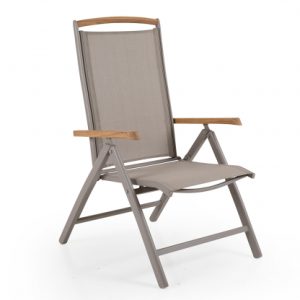 Andy positionsstol khaki/teak