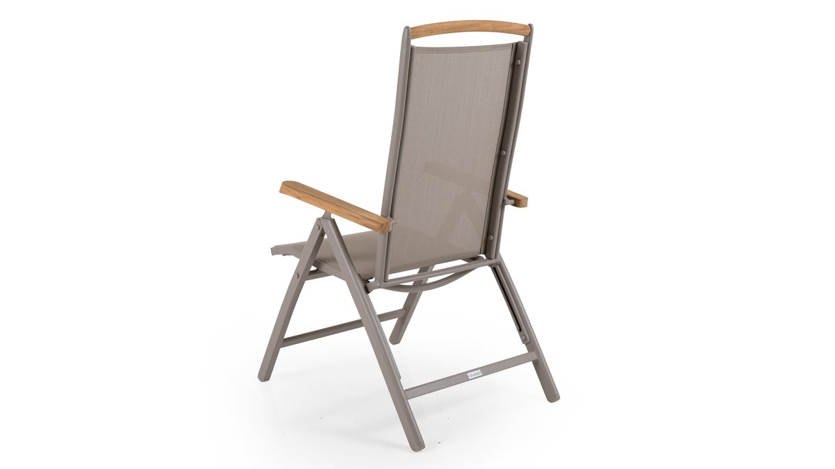 Andy positionsstol khaki/teak - Bild 5