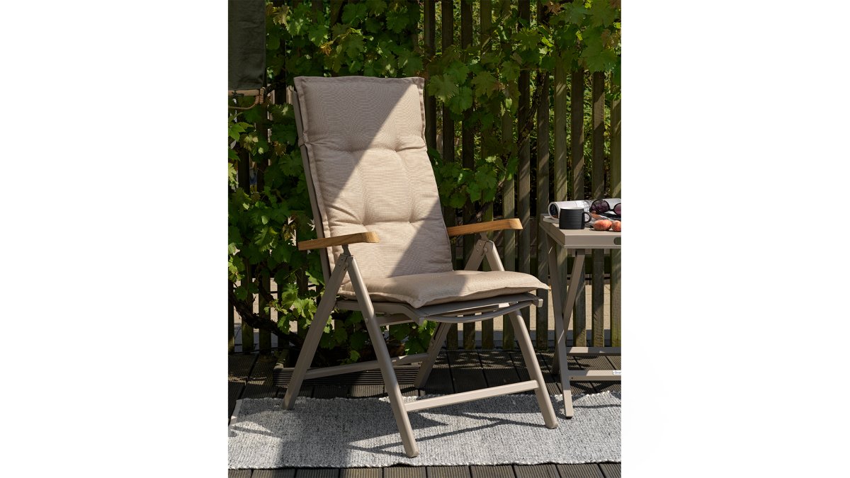 Andy positionsstol khaki/teak - Bild 6