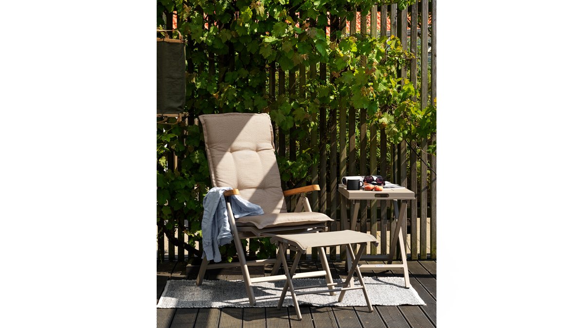 Andy positionsstol khaki/teak - Bild 7