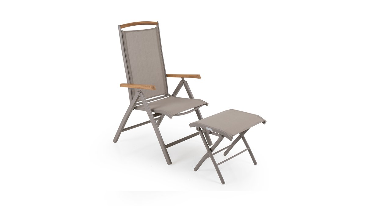 Andy positionsstol khaki/teak - Bild 9