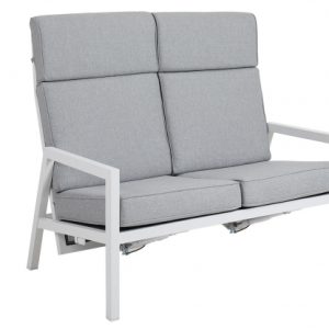 Belfort 2-sits soffa hög rygg vit