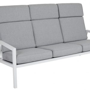 Belfort 3-sits soffa hög rygg vit