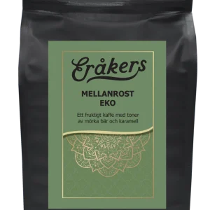 Eråkers Grön – Mellanrost EKO Peru/Etiopien, 500g Malet