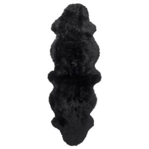 Gently fårskinn black 2 set