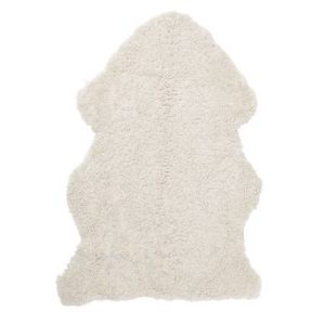 Curly fårskinn beige moonlight