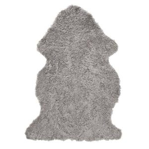 Curly fårskinn natural grey
