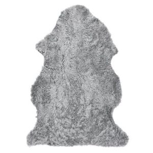 Curly fårskinn charcoal