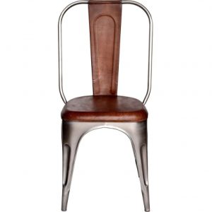 Industri stol shiny/brun