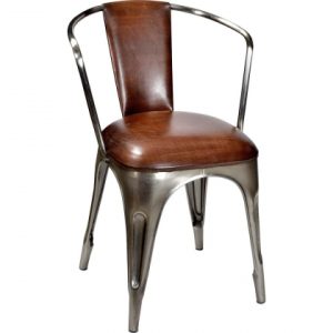 Living Stoppad stol, shiny/brun