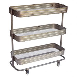 Clear sidobord vagn