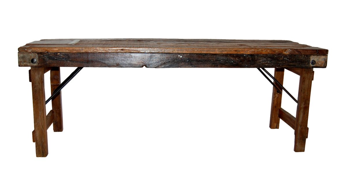 Amar vintage rustik bänk - Bild 4