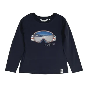 Ebbe kids Crawford LS Tee – Navy goggles