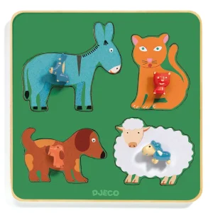 Djeco – Family Farm Knopp-pussel